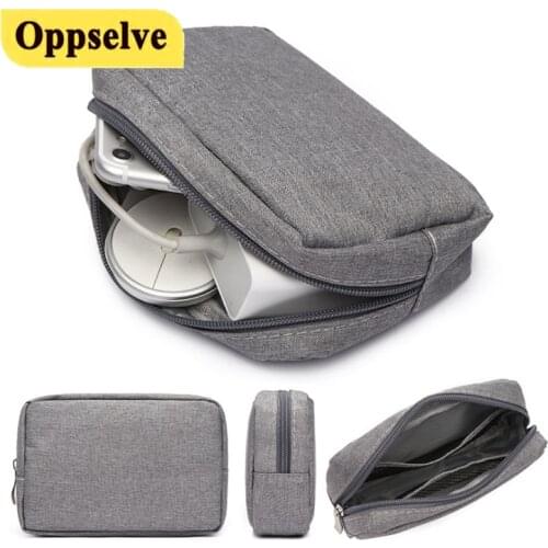 Earphone Storage Bag USB Data Cable Organizer Storage Pouch Phone Accessories Headphone Case External Battery Wire Carrying Bag