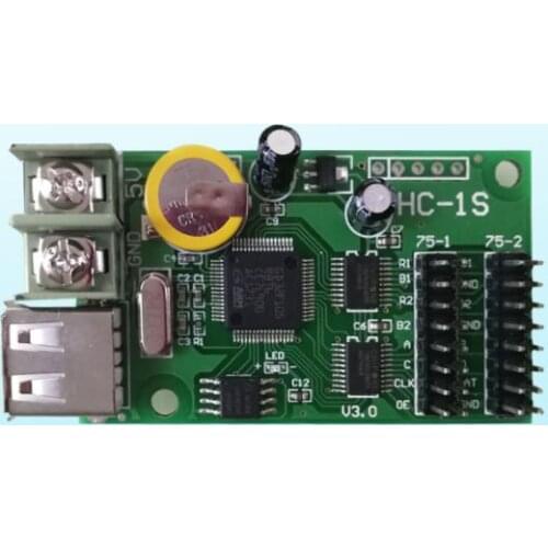 HC-1 Newwing RGB tri-color lintel led screen display controller HC-1(75) card come with 4 groups HUB75