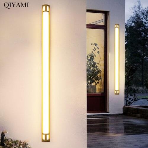 Outdoor Waterproof Modern LED Wall Lights With Remote Living Room Bedroom Corridor Indoor Black Gold Lamps Lighting Dimmable