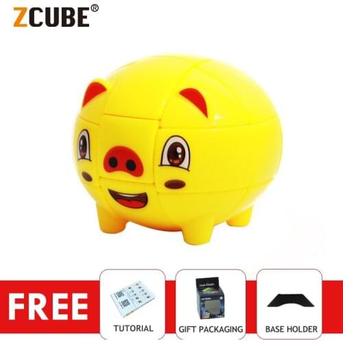 ZCube 3x3x3 Pocket Magic Cube Puzzle Professional Cartoon Stickerless Game Cube Puzzle Toys For Children
