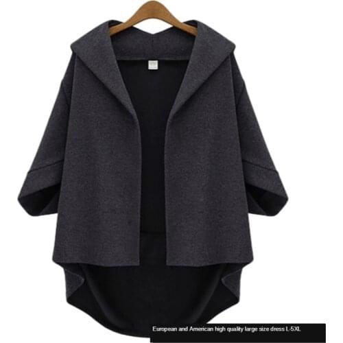 Fall 2021 New Womens Tweed Jacket Coat Short Seven-sleeve European and American Bat Sleeves Soild Color Womens Wear Overcoat