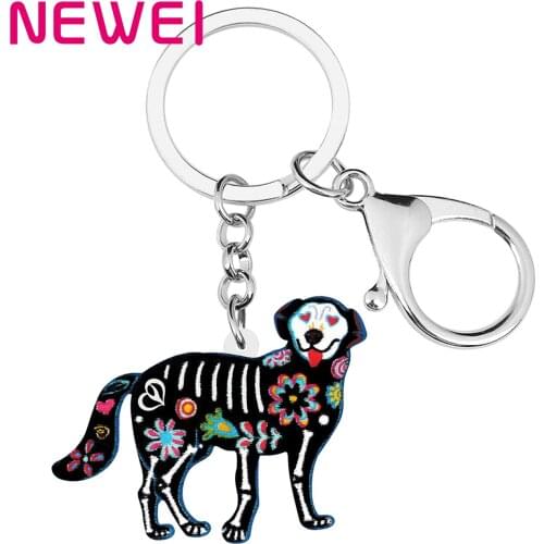 NEWEI Acrylic Halloween Sweet Flowers Skull Skeleton Smile Dogs Earrings Trendy Drop Dangle Gift Jewelry For Women Girls