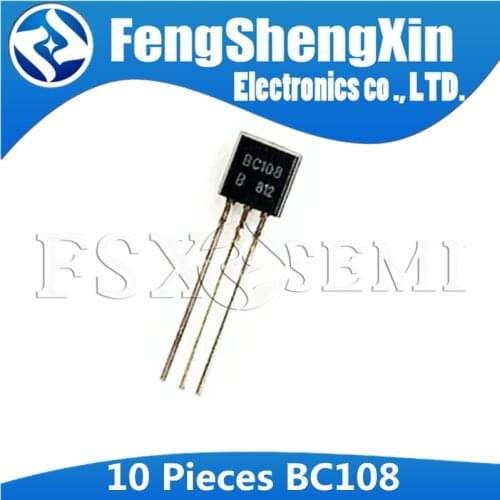 10pcs BC108 Transistor TO-92 C108 TO92