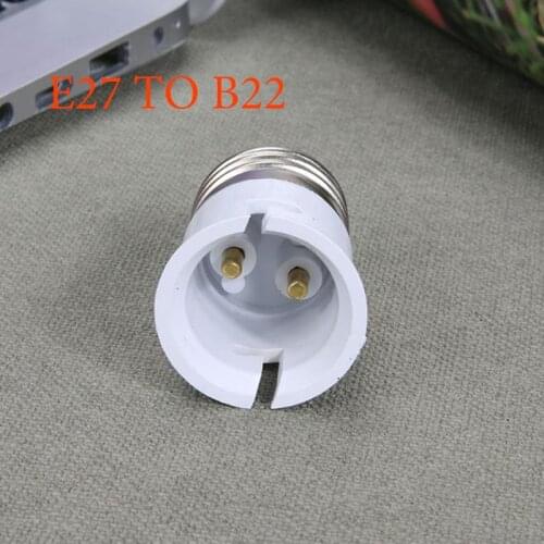 From E27 to B22 LED halogen CFL light bulb lamp adapter Anti-burning PBT BG1 Light Lamp Holder Adapte Bulb Lamp Holder Adapter