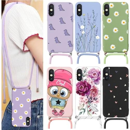 Case On For Xiaomi Redmi Note 5 Pro Cover Soft TPU Fundas For Xiaomi RedmiNote5 RedmiNote5Pro Chain Necklace Lanyard Bumper Etui