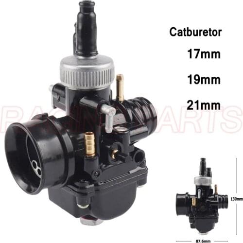 Black Racing PHBG Carburetor Carb 17mm 19mm 21mm Dellorto Replica Puch Zuma fit for 50cc 70cc 90cc Motor JOG50 DIO90