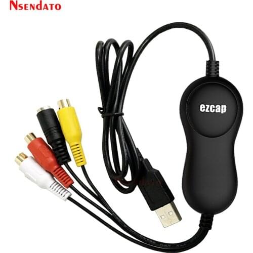 EZCAP159 USB Video Audio Grabber Capture Card Analog Video from VHS Camcorder Game box to digital file For Windows10/8 & MAC OS