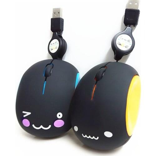 Gaming Computer Mouse Small Cute Girl Mini Mouse Cartoon Mouse USB Creative Wired Laptop Silent Mouse for Macbook Wholesale