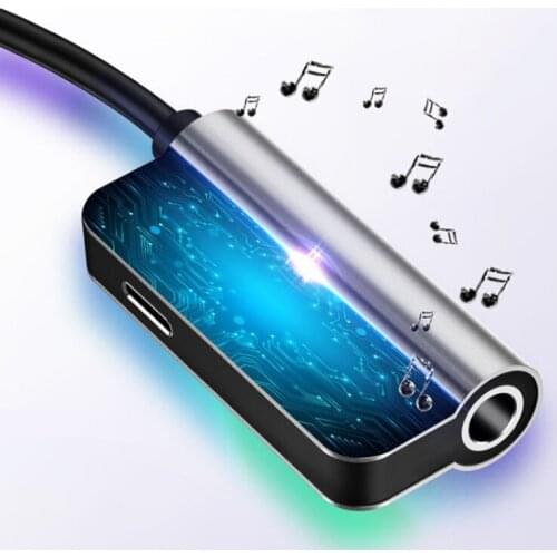 Headphone Adapter Cable Type-c To 3.5mm LeTV One-to-two Converter Xiaomi 6/8 Listening Song Charging Two-in-one