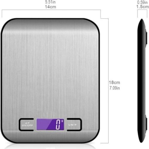 Stainless Steel Kitchen Scale Electronic Weighing 10Kg Household Kitchen Scale Food Mini Gram Scale Jewelry Said