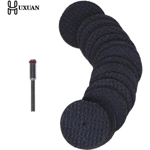 25pcs Saw Blade + 1pcs Connection Clamp Fiberglass Reinforced Cut Off Wheel Disc W/ 1 Mandrel 1/8" Fit FOR Dremel Tool