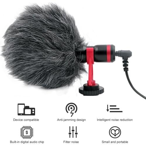 Camera SLR Interview Microph RE-150 DSLR recording microphone for SLR photography Vlog microphone iPhone 7 6 Andriod Smartphone