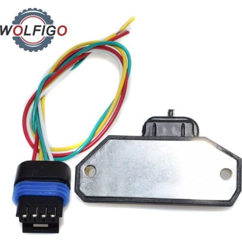 WOLFIGO Ignition Control Module with Connector Pigtail 8162015990 8104828030 for GMC Chevrolet Cadillac Pontiac Isuzu Oldsmobile