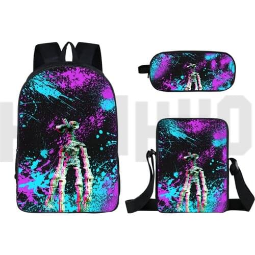 New Women High Quality Travelbag Mochila 3D Siren Head Backpack Men Zipper Rucksacks Notebook Shoulder Bag Schoolbag Pencil Case