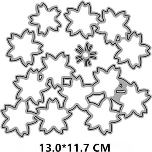 2021 New Cherry Blossom Cutting Dies DIY Scrapbooking Embossing Paper Photo Frame Stamps Crafts Template Mould Stencils