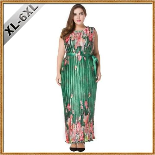 New summer womens dresses print plus size XL-6XL summer dresses womens clothings summer clothes 7125