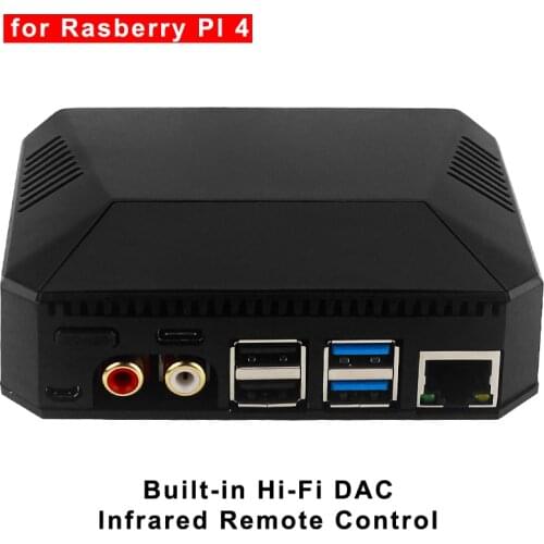 Raspberry Pi 4 Argon One Nanosound ONE Aluminum Case + Hi-Fi DAC for Raspberry Pi 4 Model B Supports MP3/WAV/Bluetooth/Volumio