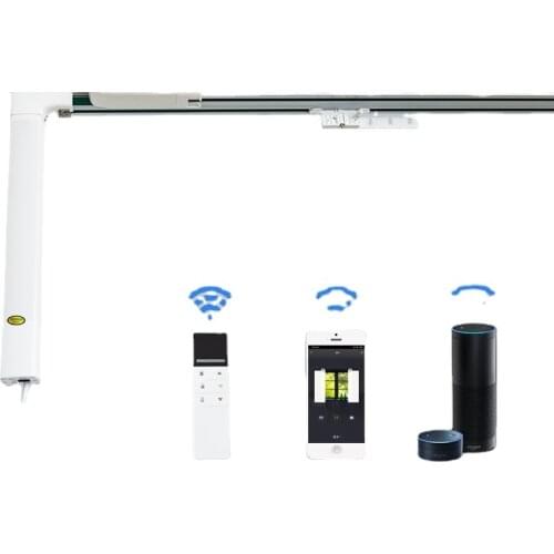Extendable Smart Curtain Track Motorized Curtain Track Electric Curtain Rail MCT-EX