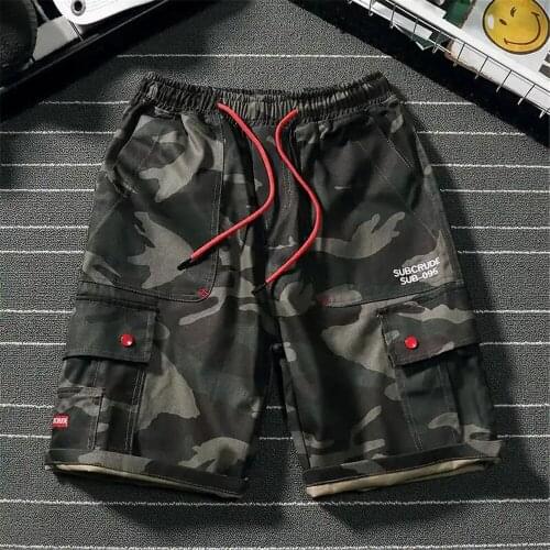 2021 Hip Hop Shorts Men Summer Funny Shorts Cool Camouflage High Street Shorts Trousers Fashion Mens Cargo Gothic Shorts Male