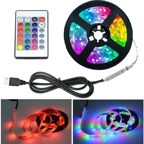 LED Flexible Tape Light WiFi Controller RGB 5050 TV BackLight Decorative Ribbon Luminous String for Bedroom HOME Bar Decor Lamp