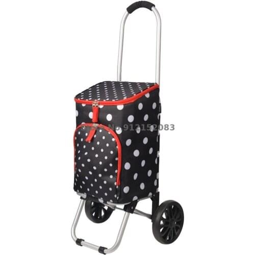 Shopping Cart, Small Portable Trolley, Grocery Shopping, Small Trolley, Home Elderly Small Trailer
