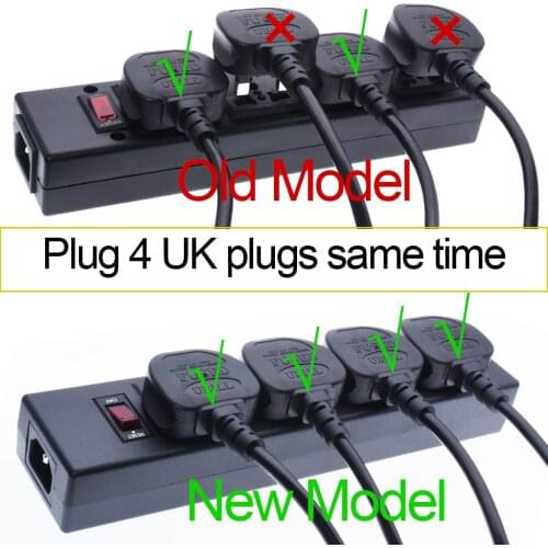 4-Outlet Universal socket with overload protector,Surge Protector,4 Ways Outlet extend PDU power strip