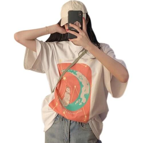 Harajuku Women T-shirts Summer Printed Hip Hop Loose Ladies Streetwear Casual Lady Tops Tee Shirt Femme