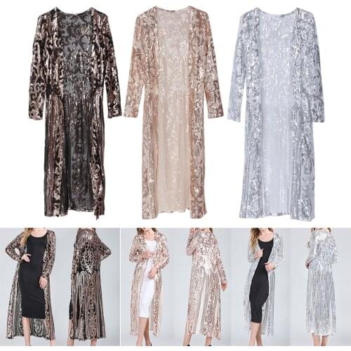 Women Cardigan Coat Long Jacket Cloak Cape Duster Outwear For Holiday