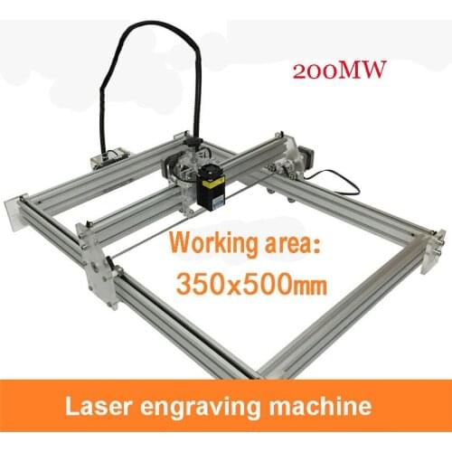 1PC 200mw laser machine,DIY laser carving machine,big engrave area,35*50cm Senior aluminum thick acrylic