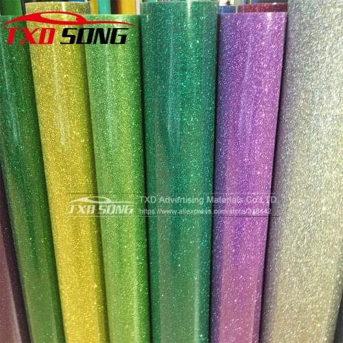 1 Yard Gold glitter heat transfer pu vinyl for garment,cutting plotter transfer glitter pu film with free shipping 50X100CM
