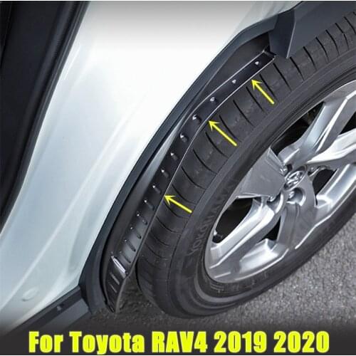 2Pcs Fender Car Mudguard Refit Rear Tire Fender Special Decoration For Toyota RAV4 RAV-4 2019 2020 2021 Mudguard For 2021 RAV4