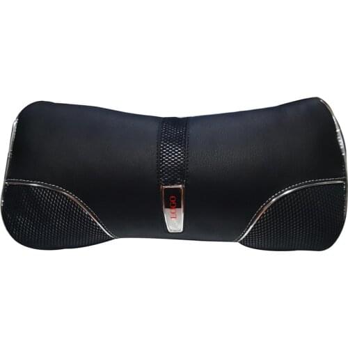 2PCS Car Seat Head Neck Pillow PVC Leather Neck Headrest Car Cover Pillow Seat Headrest Universal