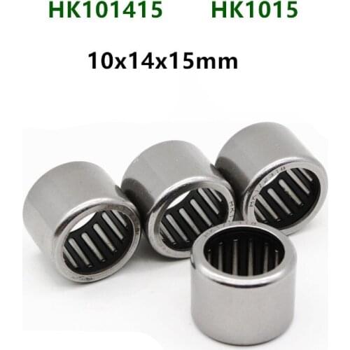 50pcs/100pcs high quality HK101415 HK1015 miniature needle bearing 10x14x15 mm Drawn cup needle roller bearings