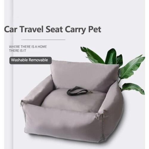 KIMPETS Dog Car Seat Sofa Travel Dog Car Seats Cover Small Medium Dogs Washable Front Back Seats Pet Carrier Bed Transportation