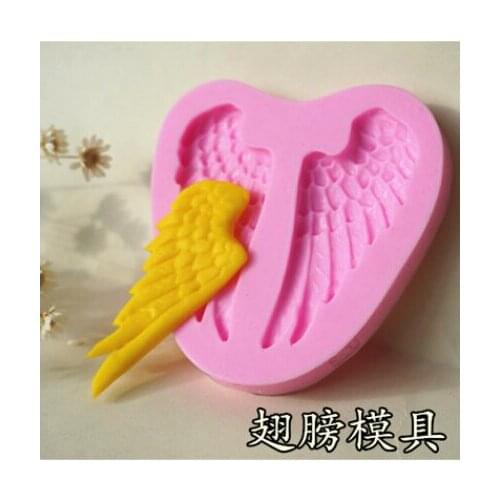 Free shipping The wings of the angel Modelling fondant silicon mold chocolate cake decoration silicone mold silicone mold