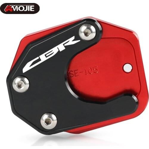 Motorcycle Side Stand Enlarger Kickstand Enlarge Plate Pad Accessories For Honda CBR650R CB300R CB500R CBR650F CBR600RR CB150R