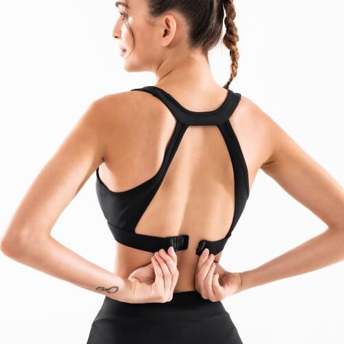 White Black Wide Straps Summer Sexy Push Up Exercise Bra For Women Sporty Top Women Vest Women Running Top Female Training Lady