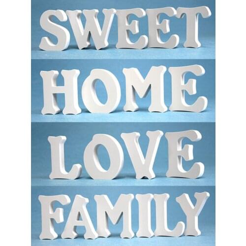 Creative home furnishings with white letters, wedding decorations, Valentines Day gifts and love