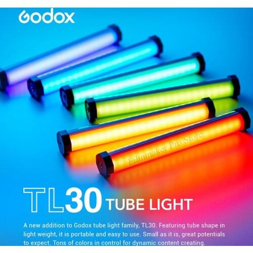 Godox TL30 Pavo Tube Light RGB mini Photography Handheld Light Stick with APP Remote Control for Photos Video Movie Vlog VS 6C