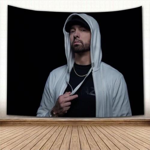 Custom Eminem Tapestry Wall Hanging Wall Fabric Tapestry Art Home Decoration Sleeping Pad Wall Carpets Dorm Decor