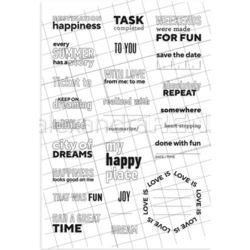 German Clear Stamp Seal DIY Scrapbooking photo Album Decorative Clear Stamp C0668