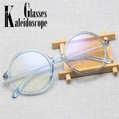 High Quality Fashion Round Glasses Frame Women Men Myopia Eyeglasses Frames Blue Light Glasses Female Retro Fake Glasses