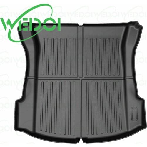 All Weather 3D Trunk Mat Customized for 2021 Tesla Model 3 Water-Proof Rear Cargo Liner