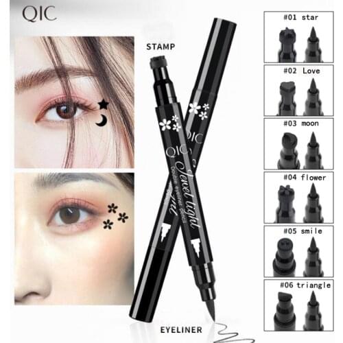 QIC 6 Colors Waterproof Liquid Eyeliner Make Up Beauty Comestics Long-lasting Waterproof Eyeliner Waterproof Makeup