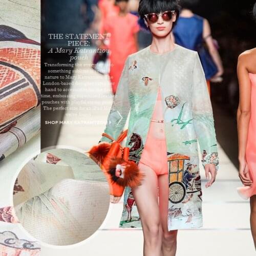 PRINT SILK ORGANZA SATIN FABRIC 140cm width 12momme 100% Pure Silk Summer Dress Cloth Positioning Printing MOQ 1.4M