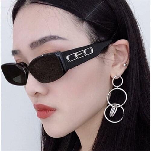 2021 Popular Small Frame Rectangle Sunglasses Women Brand Designer Fashion Candy Colors Clear Square Sun Glasses AS015