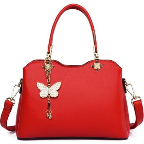 Womans bag new high quality fashion handbag Korean version trend contracted single shoulder crossbody bag butterfly chain bag