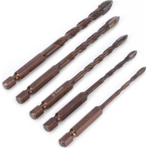 Drill Drill Set Wall Triangular Drill Bits 3MM 4MM 5MM 6MM 8MM Home Hardware Accessories Home Hardware
