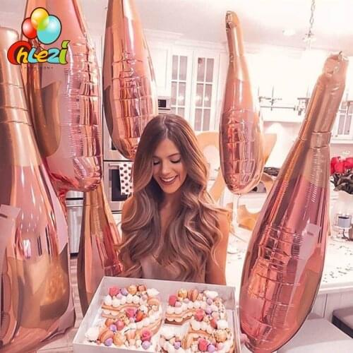 Wine Bottle foil balloon birthday party decoration for adult XOXO Whiskey lets go party bottle ballons wedding Party supplies