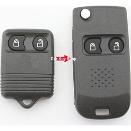 DAKATU 2 Buttons Replacement Remote Case Fob Cover Modified Flip Folding Car Key Shell For Ford Maverick